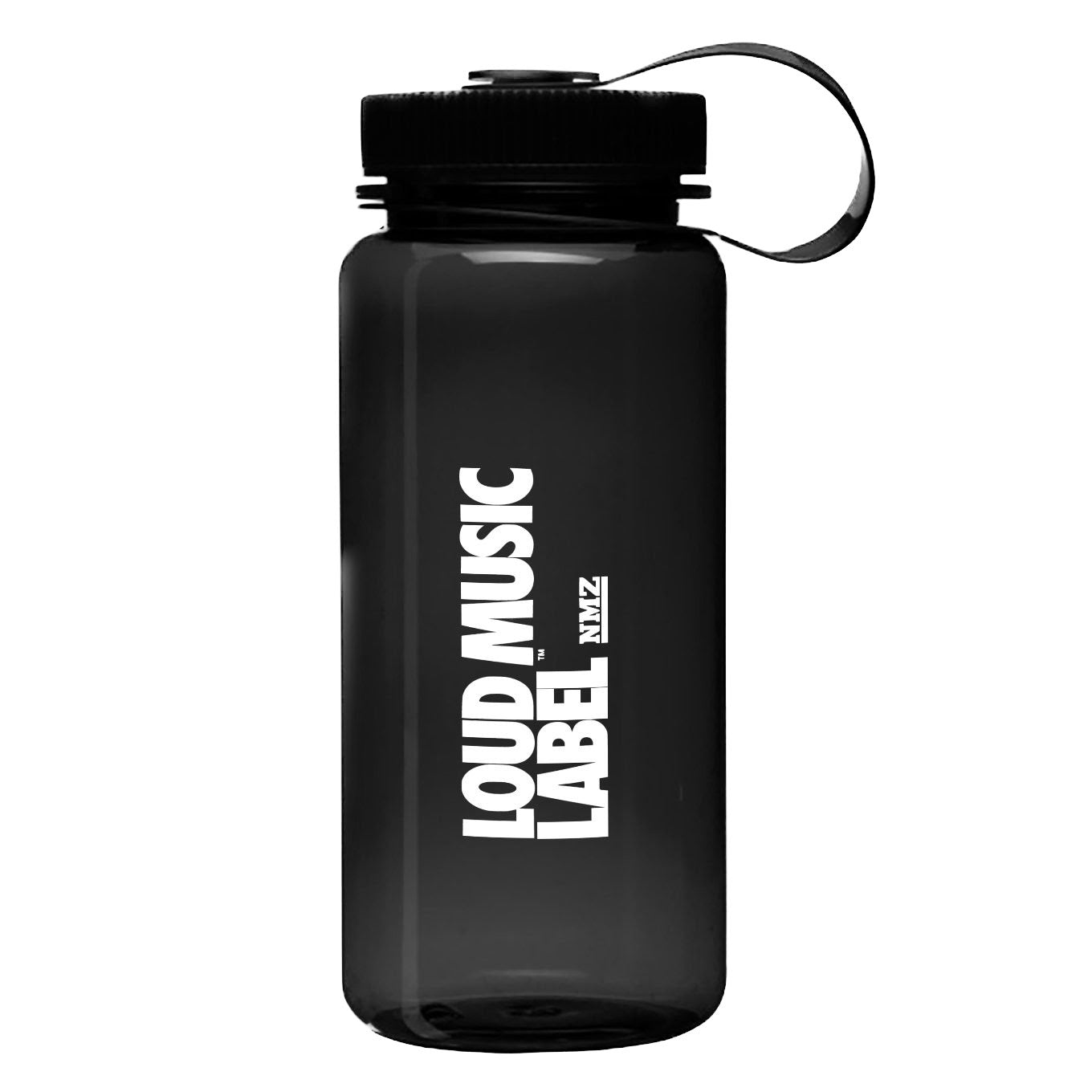 LOUD MUSIC LABEL Black Water Bottle